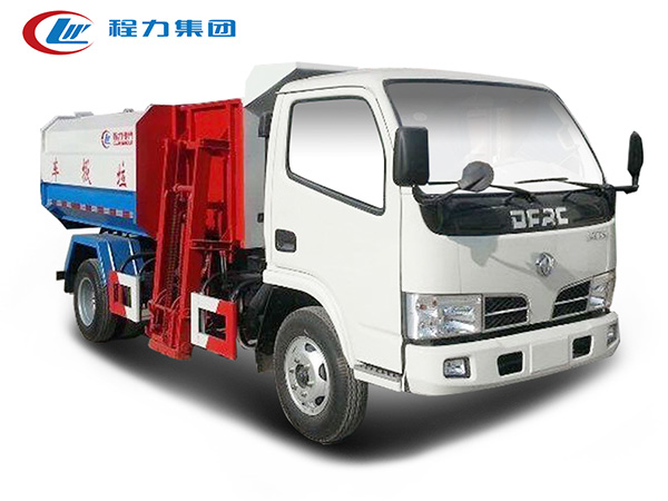 國六東風多利卡掛桶式垃圾車